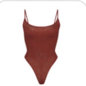 LOGO MESH CAMI BODYSUIT